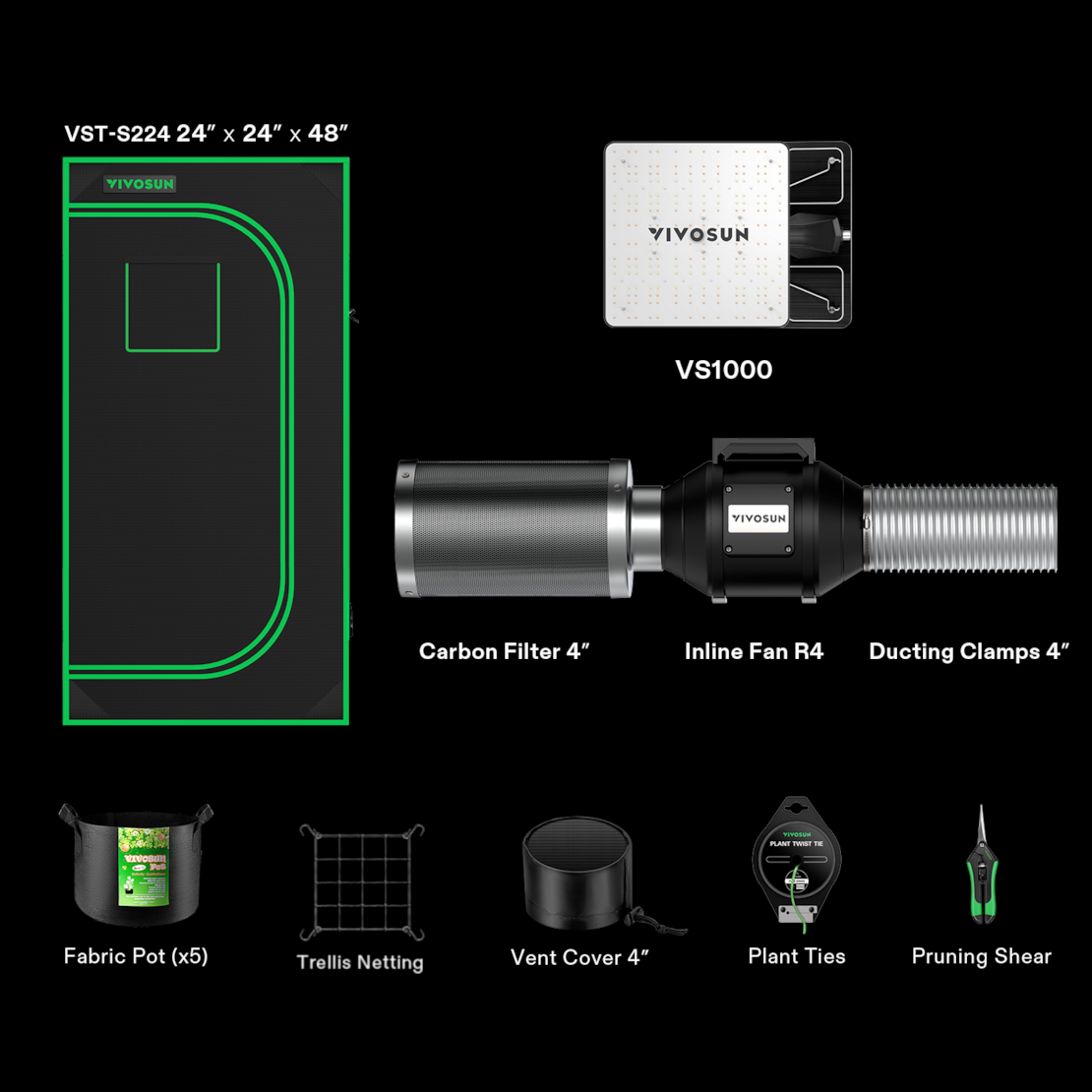 Vivosun 1-Plant Complete System